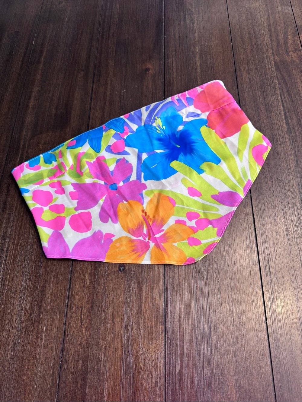 Beach Bunny Floral Bandana Bikini Top Large NWOT Tropical Strapless Swim - Picture 4 of 9